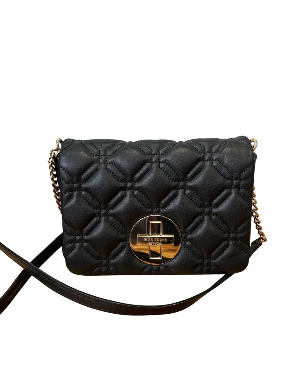 Kate Spade Astor Court Naomi Black Quilted Leather Crossbody Bag WKRU1999 - Picture 4 of 16